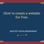 How to create a website for free.